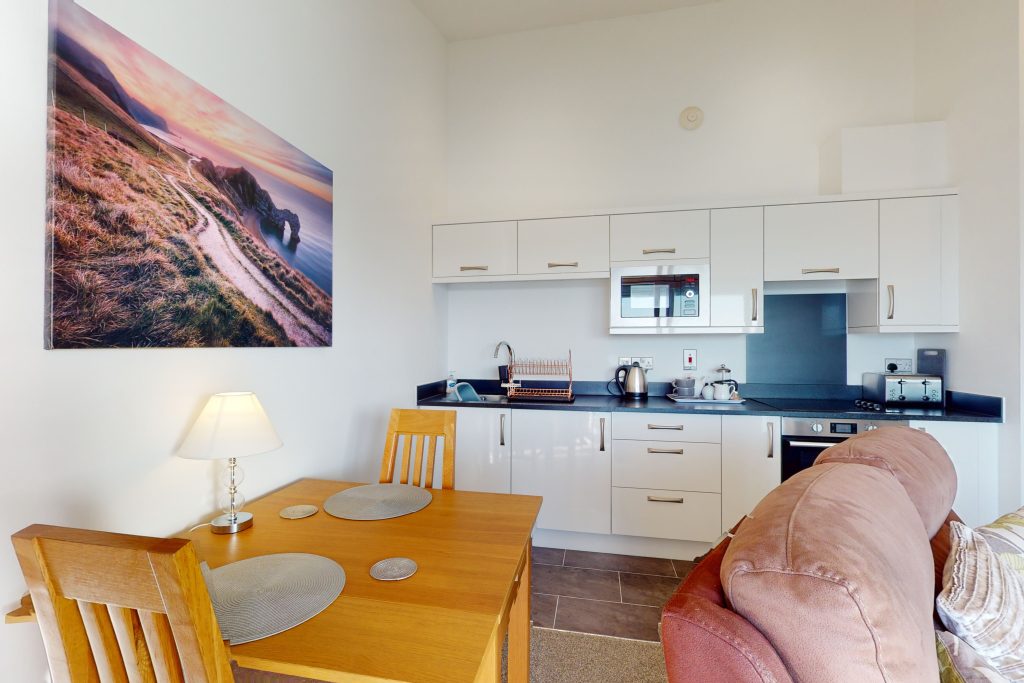 Indulge in the epitome of coastal luxury with this one-bedroom haven, perched gracefully on the waterfront.