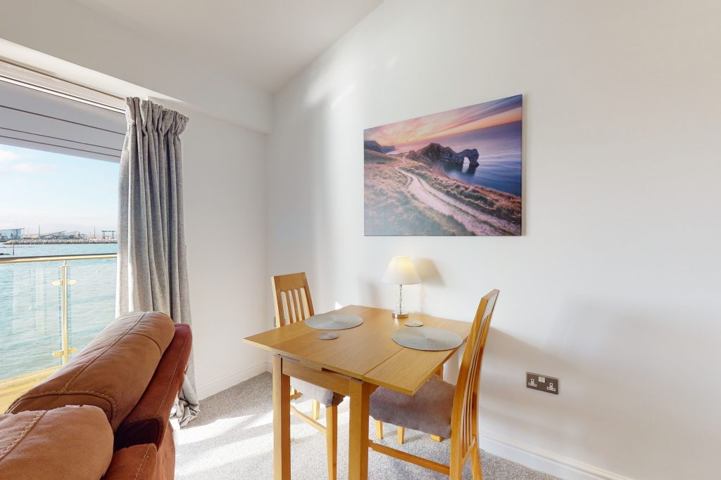 Indulge in the epitome of coastal luxury with this one-bedroom haven, perched gracefully on the waterfront.
