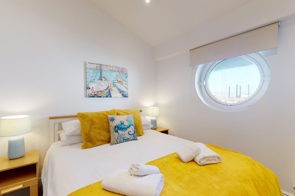 Indulge in the epitome of coastal luxury with this one-bedroom haven, perched gracefully on the waterfront.