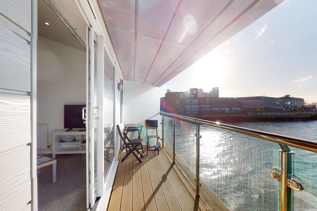 Indulge in the epitome of coastal luxury with this one-bedroom haven, perched gracefully on the waterfront.